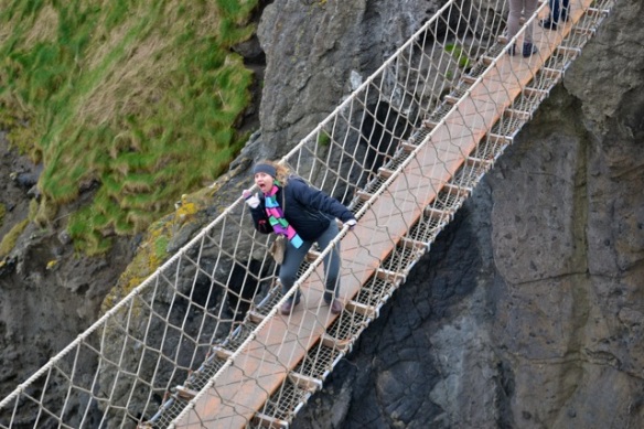 Me on the Carrick-a-Rede bridge