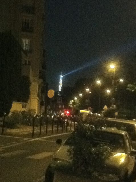 View of Eiffel tower from the flat