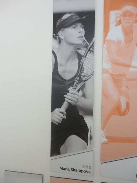 Defending champion Maria Sharapova - who we'll also be seeing later that day