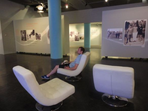 Doug liked the museum for his own reasons (comfy chairs)